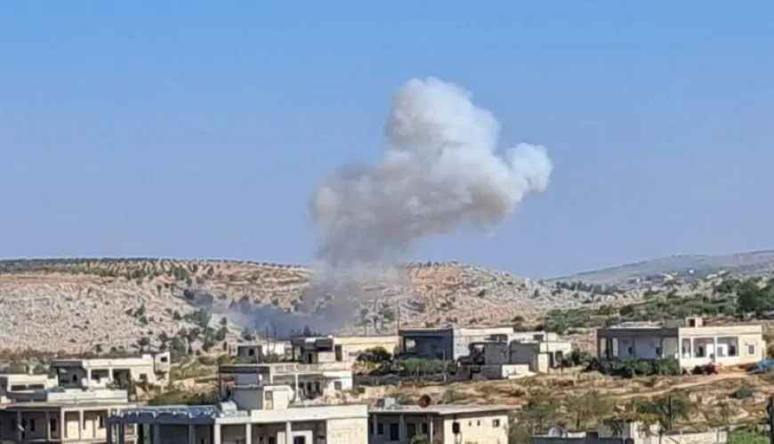 Russian air strikes on Idlib countryside and its surroundings