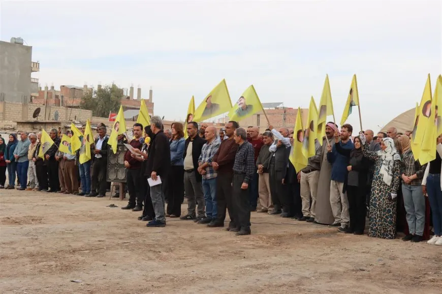 Sit-in rally for leader Abdullah Ocalan in city of Hasaka