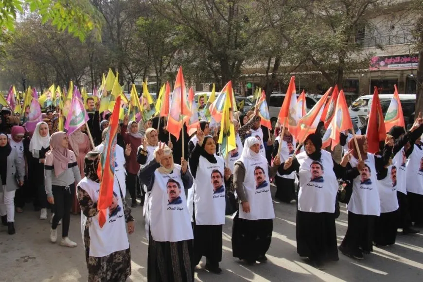 People of Manbij call for leader Ocalan's physical freedom