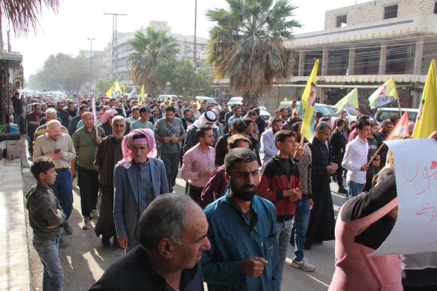 People of Manbij call for leader Ocalan's physical freedom