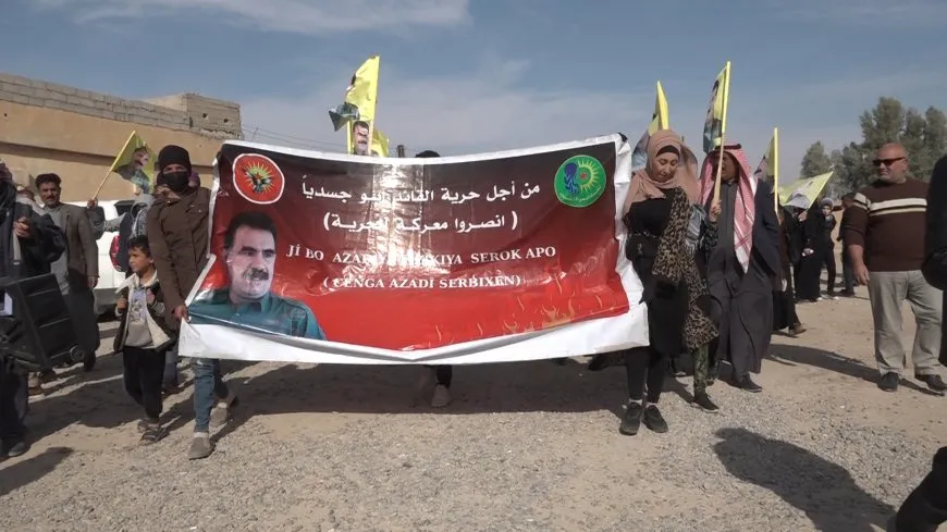 People of Manbij call for leader Ocalan's physical freedom