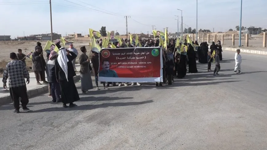 People of Manbij call for leader Ocalan's physical freedom