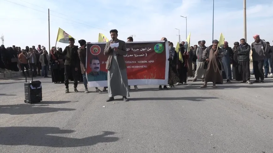 People of Manbij call for leader Ocalan's physical freedom