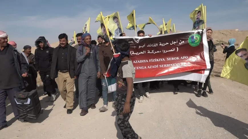 People of Manbij call for leader Ocalan's physical freedom