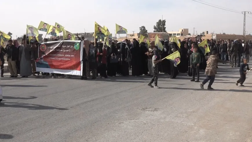 People of Manbij call for leader Ocalan's physical freedom