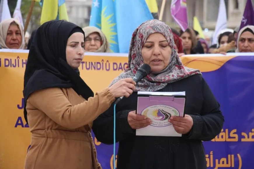 Massive crowds call for women's freedom on International Day against Violence