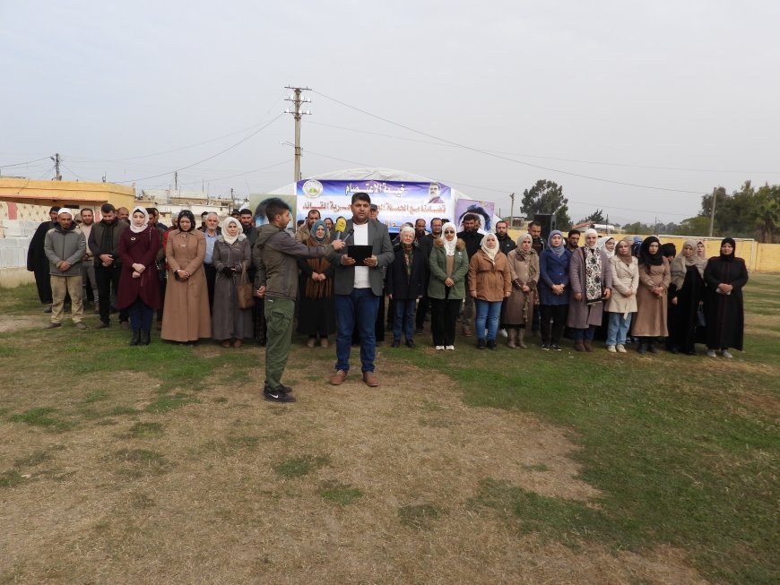 sit-in to demand the physical freedom of leader Abdullah Ocalan in Tabqa