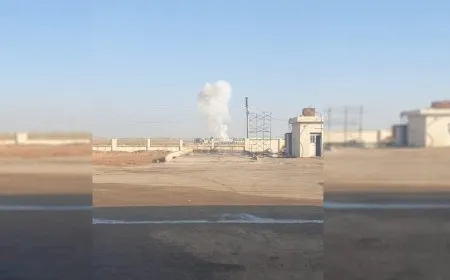 Turkish bombing on ISF point, construction company west of Qamishlo
