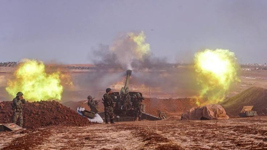 Damascus government forces bombard countryside of Idlib and Aleppo with artillery