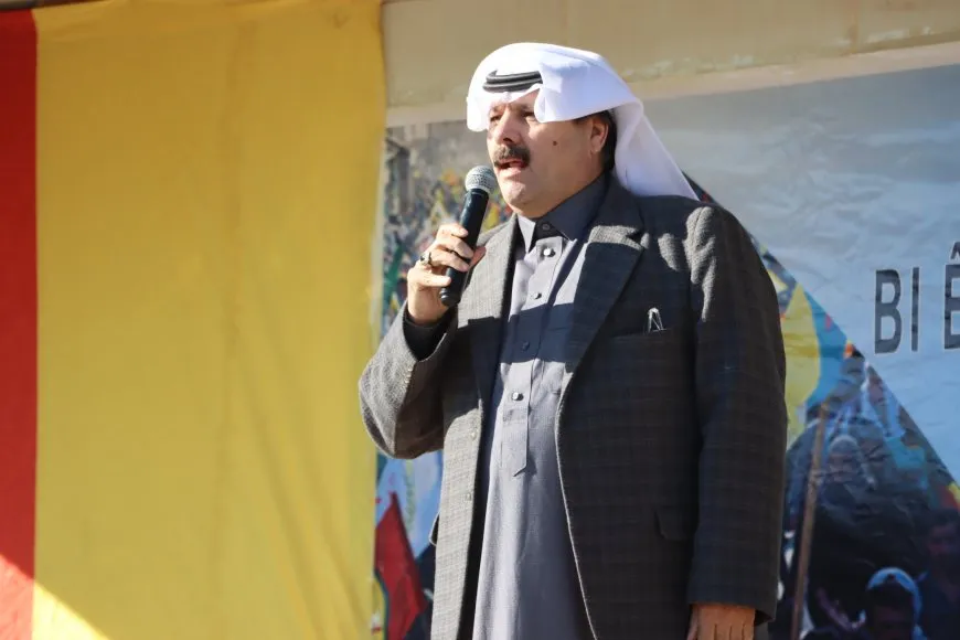 Thousands demonstrate against Turkish occupation attacks in Qamishlo