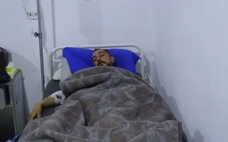 Turkish bombing amputates young man's leg in occupied Afrin