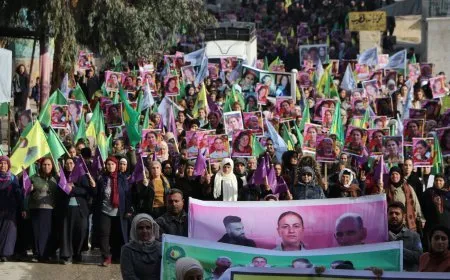 Thousands in Aleppo, Shahba recall martyr Sakine, her two companions