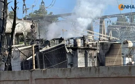 Turkish occupation again bombes Oda oil and electricity station in Tirbespiye