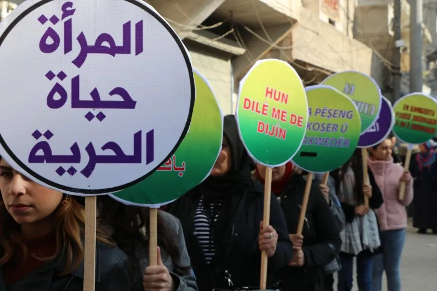 Thousands in Aleppo, Shahba recall martyr Sakine, her two companions