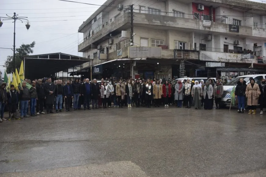 Mass Marches in NE Syria denounce Turkish attacks