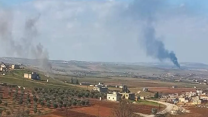 Turkish occupation bombes livestock barn in Kobani