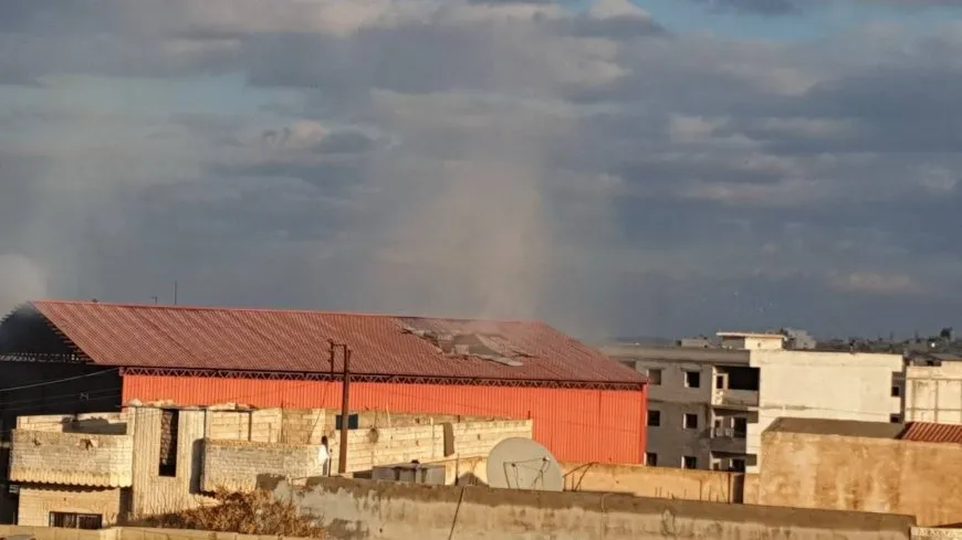 Turkish occupation targets a wheat warehouse; Kobani forest