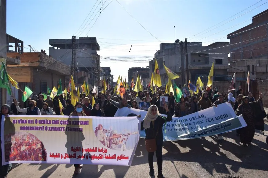 Thousands in Jazera Canton denounce attacks of Turkish occupation state