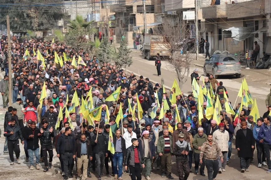 Thousands in Jazera Canton denounce attacks of Turkish occupation state