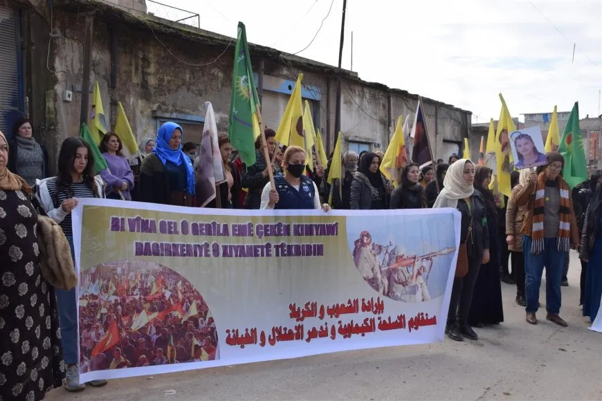 Thousands in Jazera Canton denounce attacks of Turkish occupation state