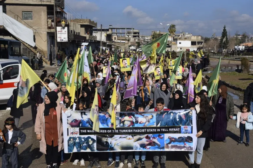 Thousands in Jazera Canton denounce attacks of Turkish occupation state