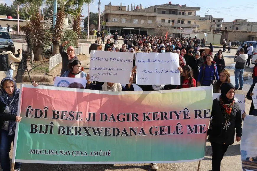 Thousands in Jazera Canton denounce attacks of Turkish occupation state