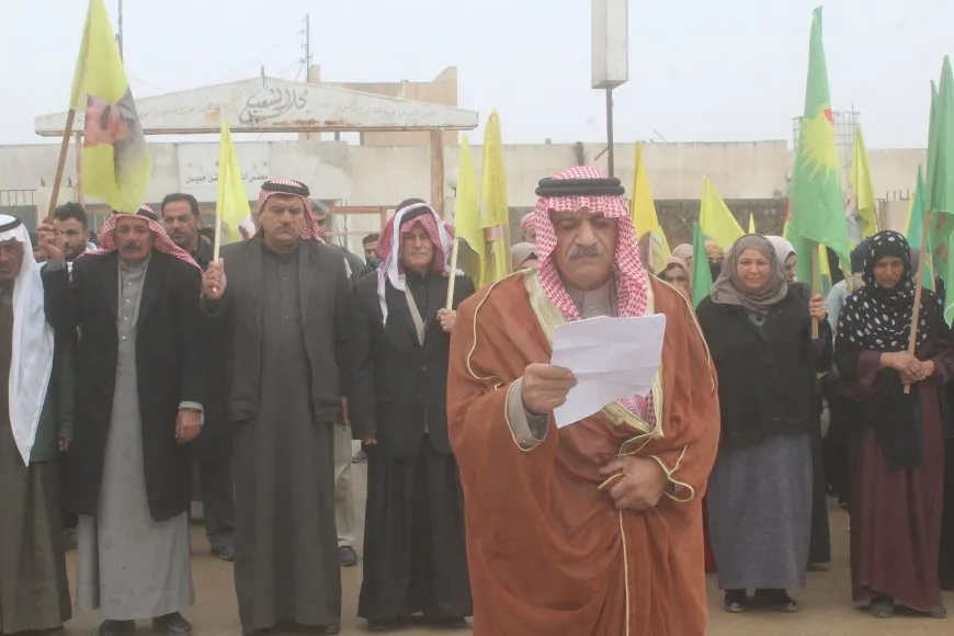 Thousands in Jazera Canton denounce attacks of Turkish occupation state