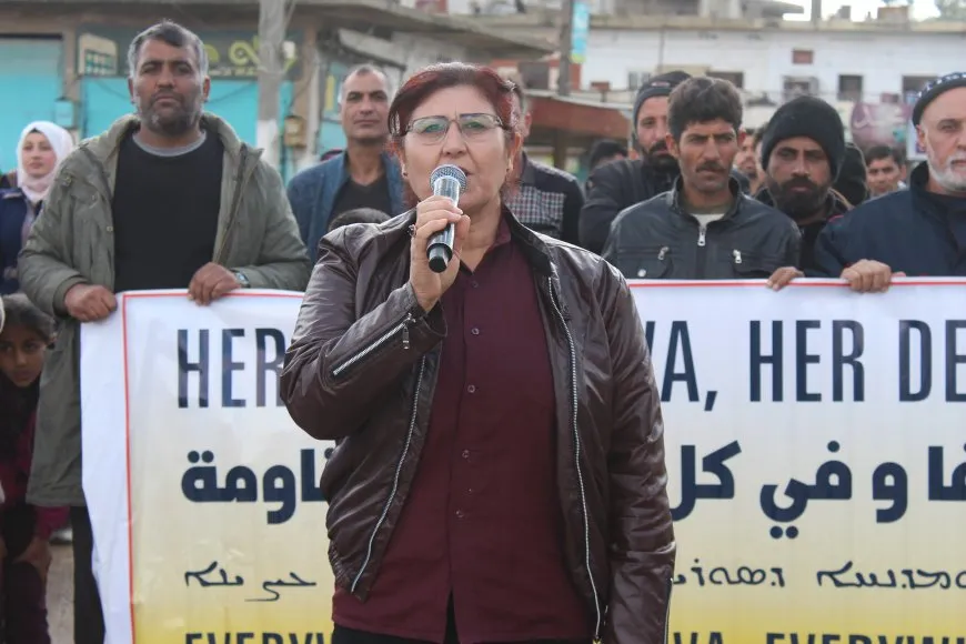 Thousands in Jazera Canton denounce attacks of Turkish occupation state