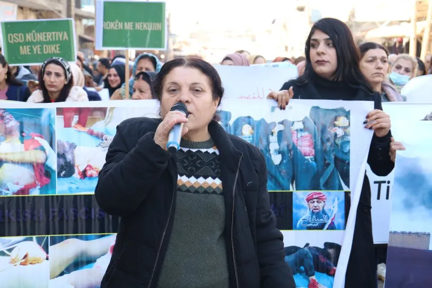 Thousands in Jazera Canton denounce attacks of Turkish occupation state