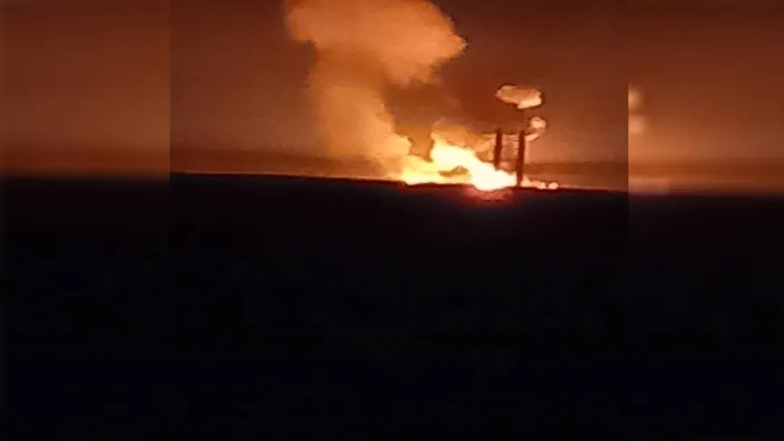 Turkish occupation bombs gas plant in Derik countryside