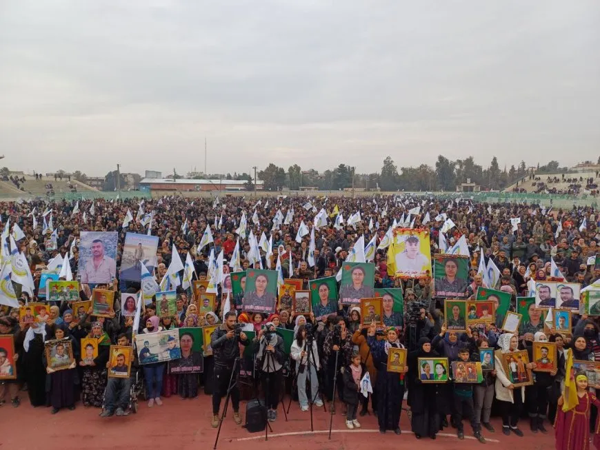 Mass march arrives at March 12 Martyrs Stadium