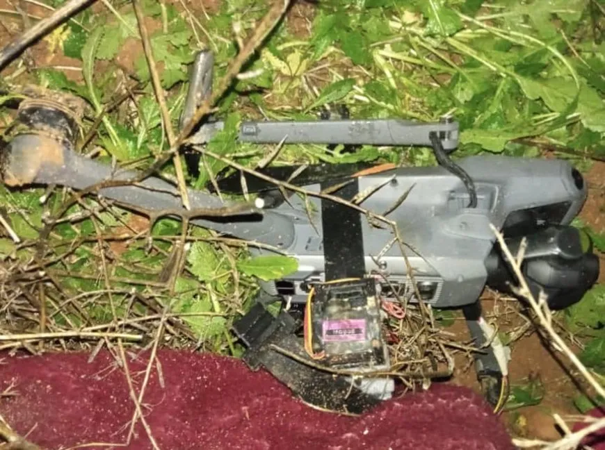 Dropping Turkish mercenaries' UAV in Manbij Canton