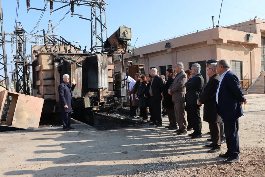 Representatives of political parties visit targeted facilities by Turkey