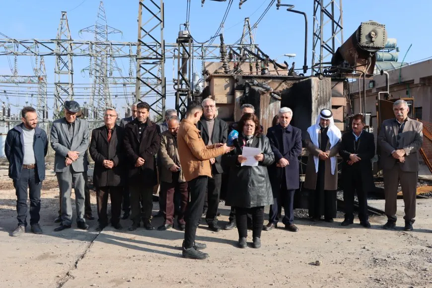 Representatives of political parties visit targeted facilities by Turkey