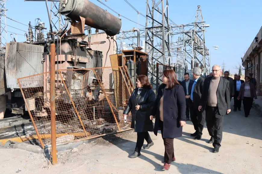 Representatives of political parties visit targeted facilities by Turkey