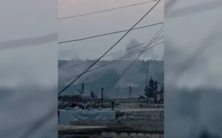 Occupation army bomb Sherawa countryside