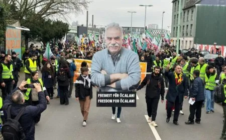 Mass rally in Cologne for leader Ocalan's physical freedom