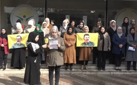 Manbij woman demand that Leader Ocalan's status be revealed amid the earthquakes