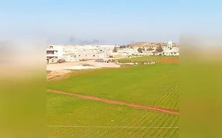 Occupation army bombs Shahba countryside