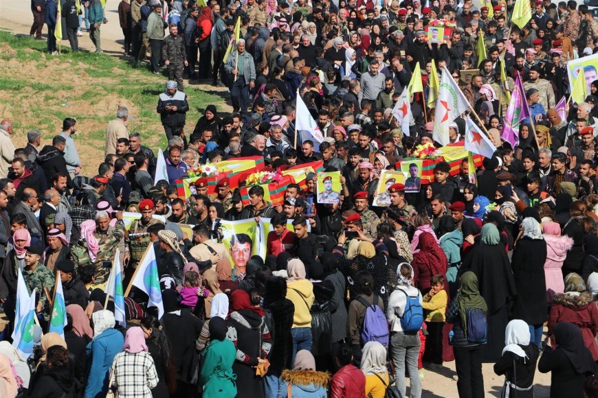  4 martyrs of SDF laid to rest in Hasaka