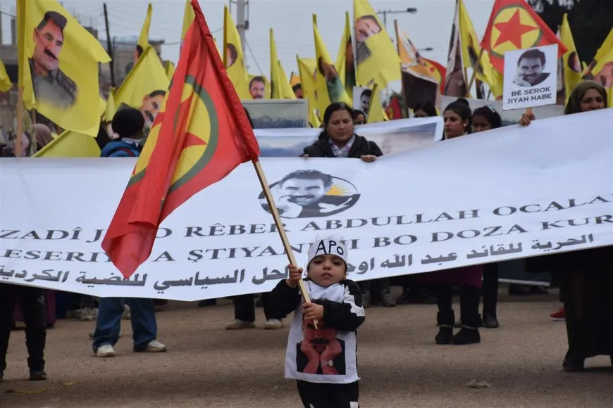 Hundreds rally in mass NE, Syria for achieving Ocalan's physical freedom