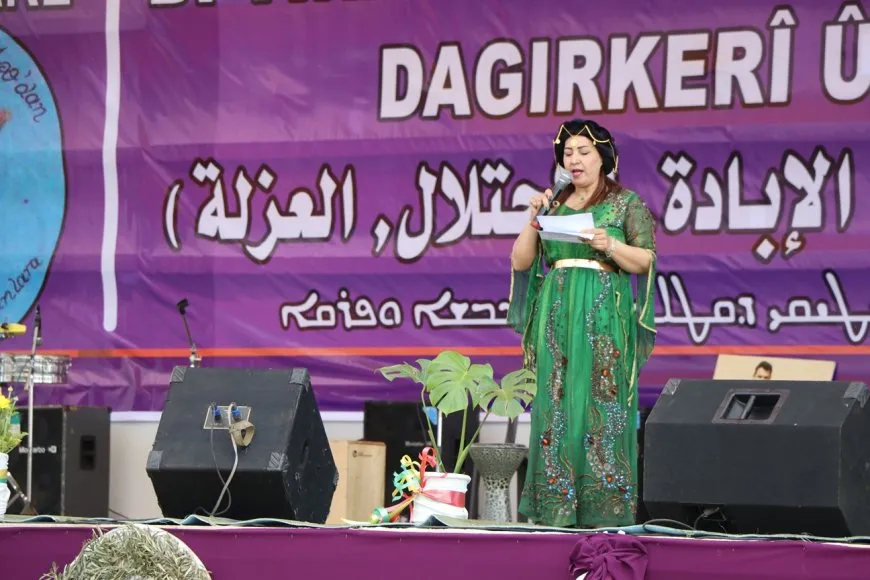Calls for leader physical freedom during March 8 event in Aleppo