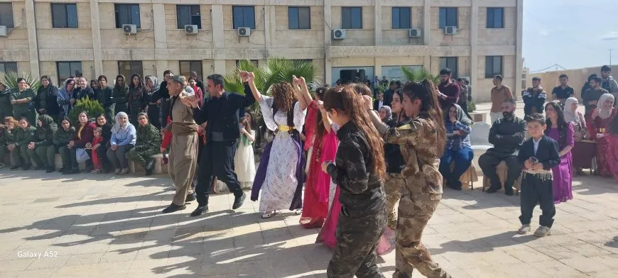 AANES lights the flame of Newroz, announcing the start of year's celebrations