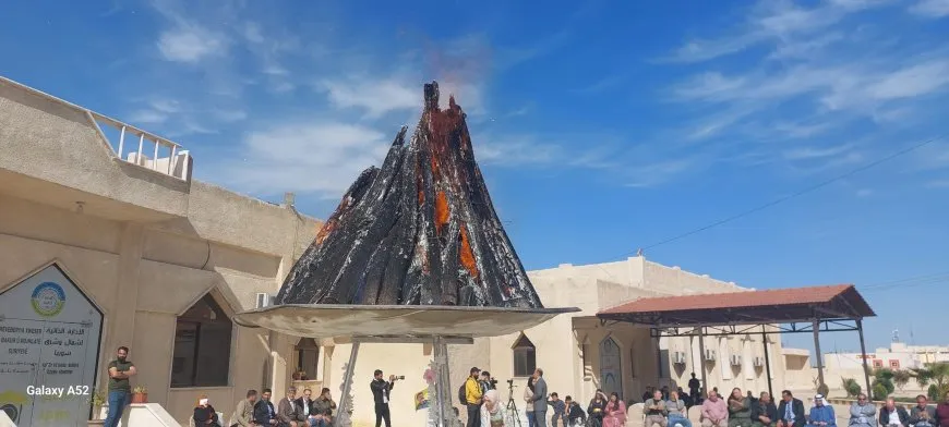 AANES lights the flame of Newroz, announcing the start of year's celebrations