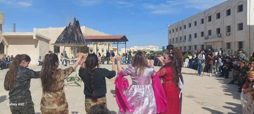 AANES lights the flame of Newroz, announcing the start of year's celebrations