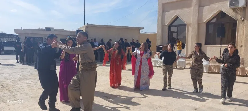 AANES lights the flame of Newroz, announcing the start of year's celebrations