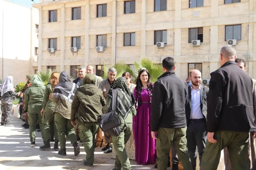 AANES lights the flame of Newroz, announcing the start of year's celebrations