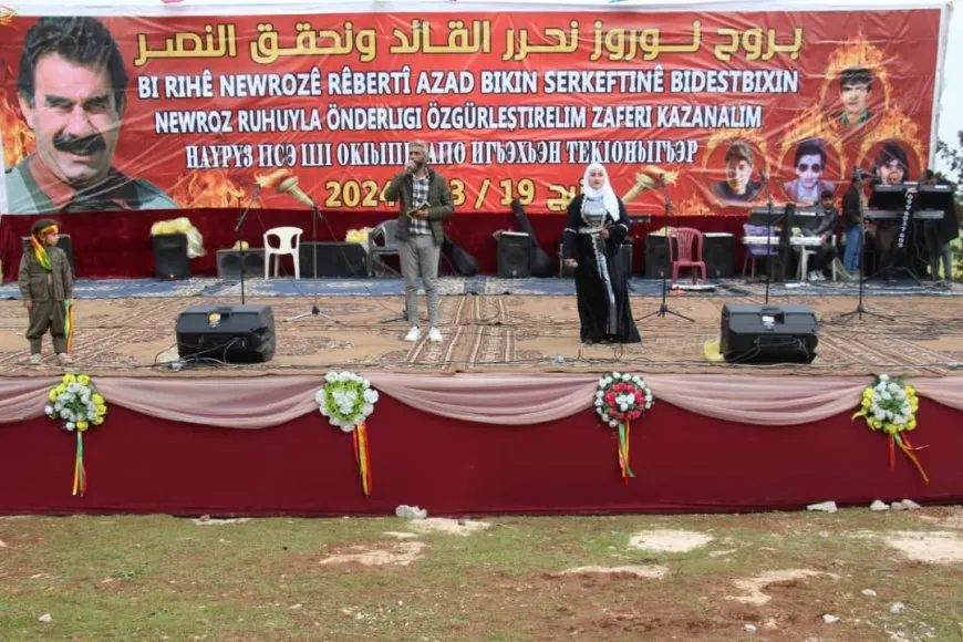 Lighting Nowroz flame in Manbij canton 