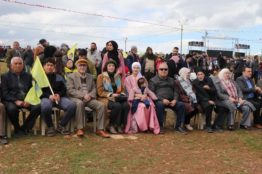  Newroz fire lit in Kobani, Aleppo
