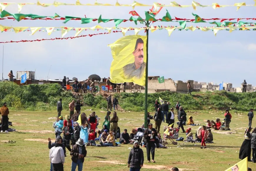  Newroz fire lit in Kobani, Aleppo